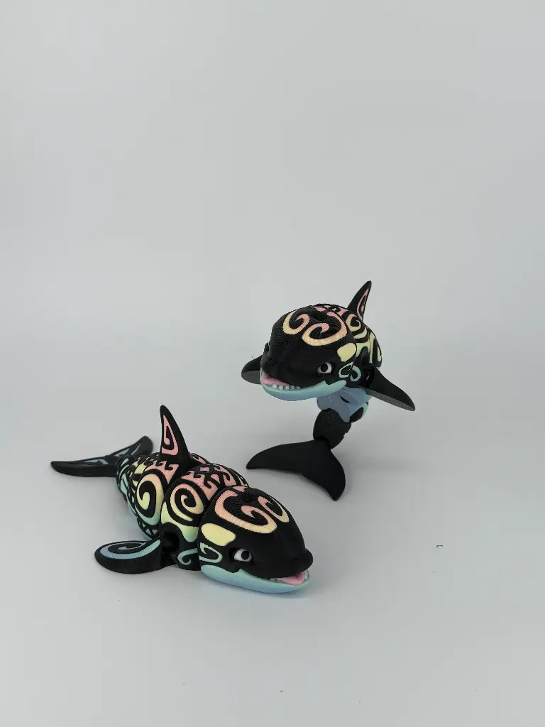 Tattooed Whale Flexi Toy