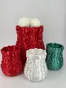 Cozy Knit Christmas Vase